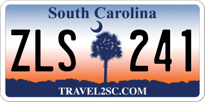 SC license plate ZLS241