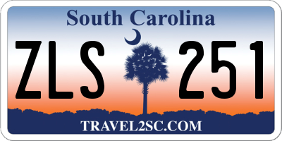 SC license plate ZLS251