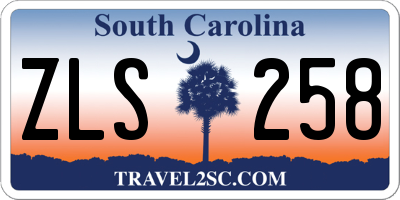 SC license plate ZLS258