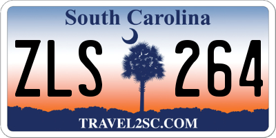 SC license plate ZLS264