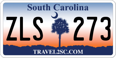 SC license plate ZLS273