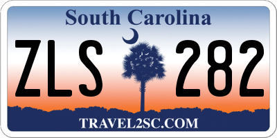 SC license plate ZLS282