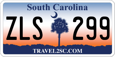 SC license plate ZLS299