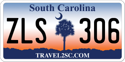 SC license plate ZLS306