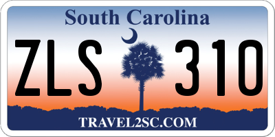 SC license plate ZLS310