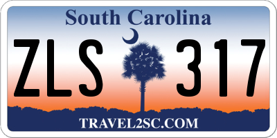 SC license plate ZLS317