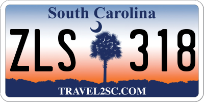 SC license plate ZLS318