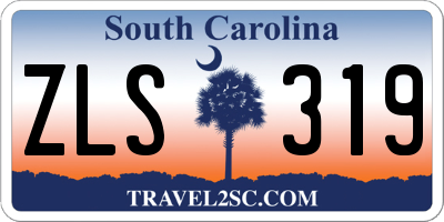 SC license plate ZLS319