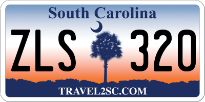SC license plate ZLS320