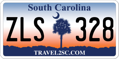 SC license plate ZLS328