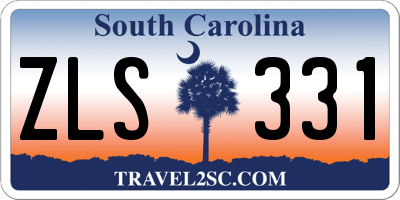 SC license plate ZLS331