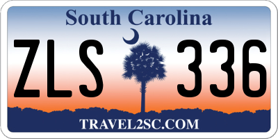 SC license plate ZLS336