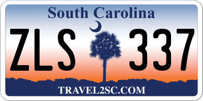 SC license plate ZLS337