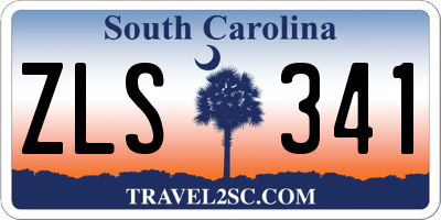 SC license plate ZLS341