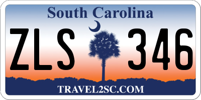 SC license plate ZLS346