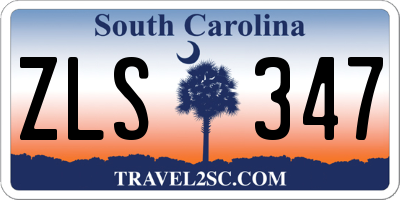 SC license plate ZLS347