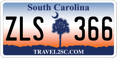 SC license plate ZLS366