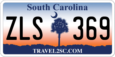 SC license plate ZLS369
