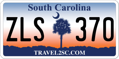 SC license plate ZLS370
