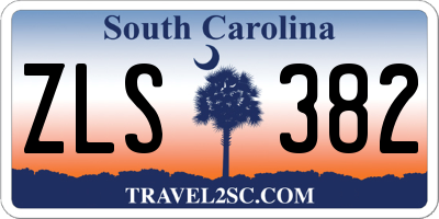 SC license plate ZLS382