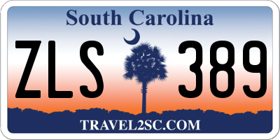 SC license plate ZLS389