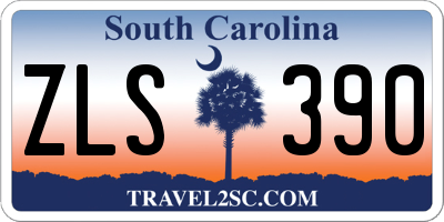 SC license plate ZLS390