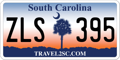 SC license plate ZLS395