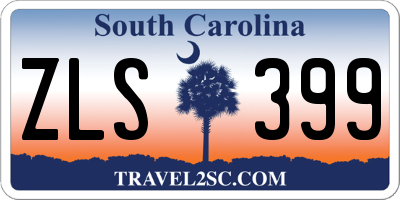 SC license plate ZLS399