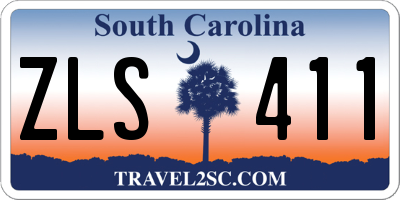 SC license plate ZLS411