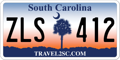 SC license plate ZLS412