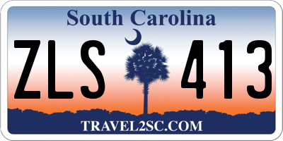 SC license plate ZLS413