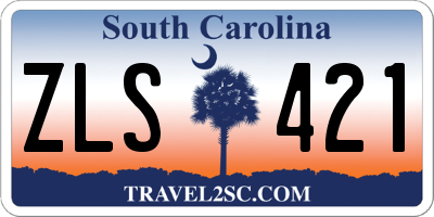 SC license plate ZLS421