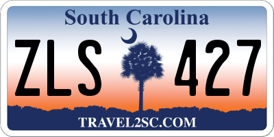 SC license plate ZLS427