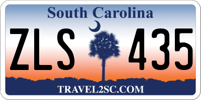 SC license plate ZLS435