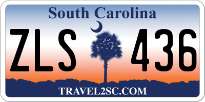 SC license plate ZLS436