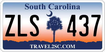 SC license plate ZLS437