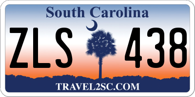 SC license plate ZLS438