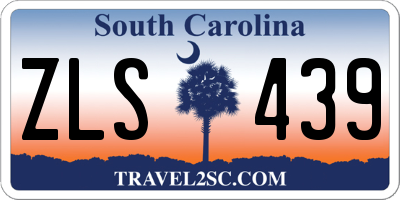SC license plate ZLS439