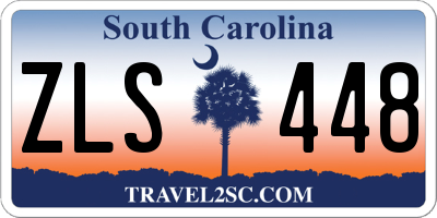 SC license plate ZLS448