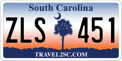 SC license plate ZLS451