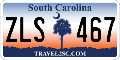 SC license plate ZLS467