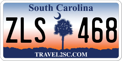 SC license plate ZLS468