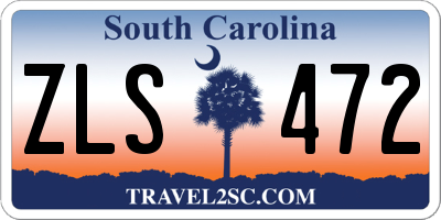 SC license plate ZLS472