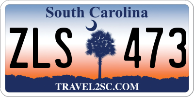 SC license plate ZLS473