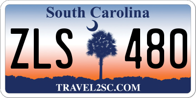 SC license plate ZLS480
