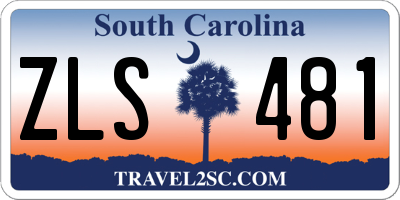 SC license plate ZLS481