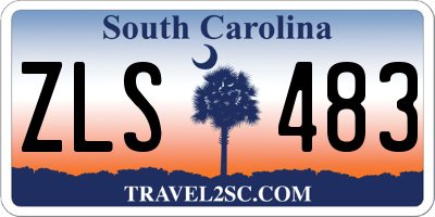 SC license plate ZLS483