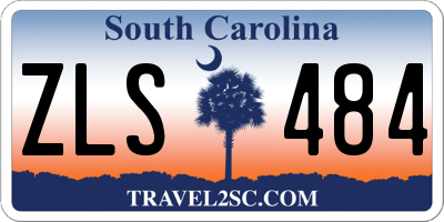 SC license plate ZLS484