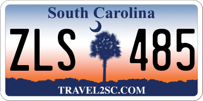 SC license plate ZLS485