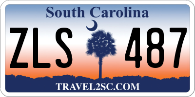 SC license plate ZLS487